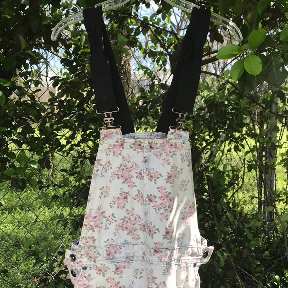F21 Overalls Dress - Picture 1 of 8